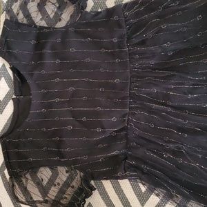 Size 5, Gold/Black Tulle Fancy Dress $17